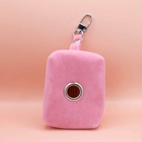 welurowe etui na kupoworki s'elfie store różowe przód